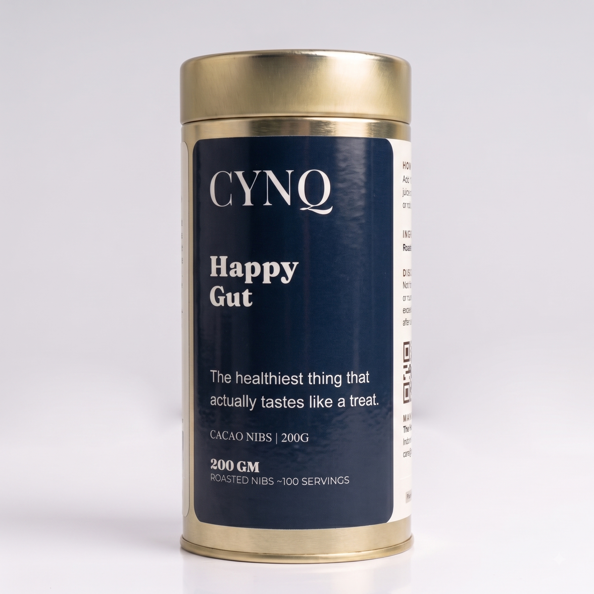 CYNQ Happy Gut — Inulin prebiotic fibre powder, 200g